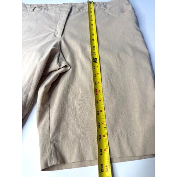 NWT Sport Haley Womens Beige Golf Shorts W/Stretchy Rayon Blend Size 18 - Picture 7 of 9